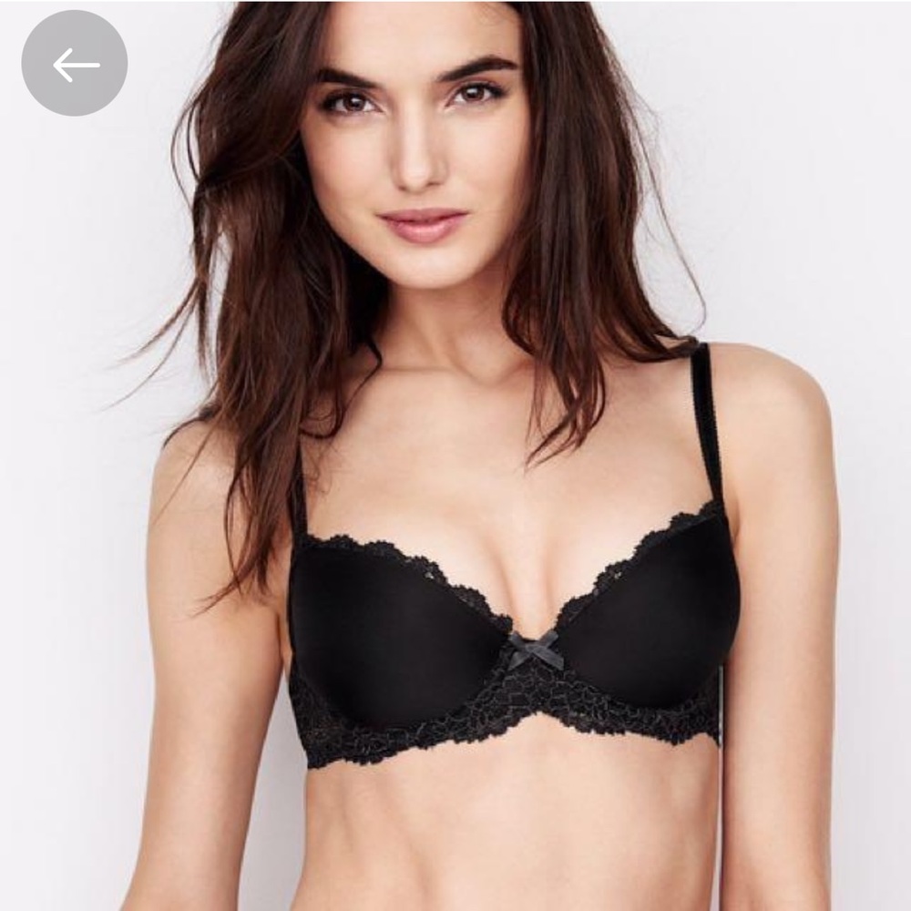 VS 34D dream angels smooth lined Demi bra